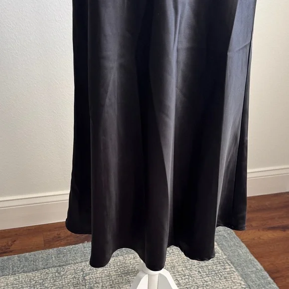 Zeagoo Black Silk Skirt XS - Picture 3 of 6